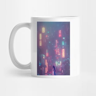 Cute Anime Girl in Tokyo Neon Japan <3 Mug